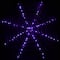 16" Lighted Purple LED Spiderweb Halloween Decoration